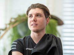 Der Schweizer Radprofi Marc Hirschi anlässlich der Medienkonferenz in Einsiedeln zehn Tage vor dem Start zur Tour de Suisse 2019 (Bild: KEYSTONE/URS FLUEELER)