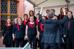 Platzkonzert des gemischten Chors Entlebuch. (Bild: Philipp Schmidli, Hitzkirch, 16. Juni 2019)
