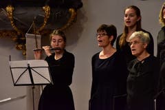 Gesangsvortrag mit Querflöten-Begleitung. (Bild: PD)