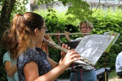 Musikalische Unterhaltung mit Querflöten. (Bild: PD)