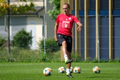 17.06.2019; Luzern; FUSSBALL SUPER LEAGUE - Training FC Luzern;Trainer Thomas Haeberli (Luzern) (Martin Meienberger/freshfocus)