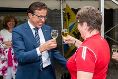 Kantonsratspräsident Josef Wyss (CVP) konnte etliche Gratulationen entgegen nehmen.