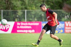 St.Gallens Rückkehrer Moreno Costanzo in Aktion. (Bild: Urs Bucher)