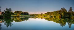 Hauptwiler Weiher: Spieglein, Spieglein... (Bild: Luciano Pau)