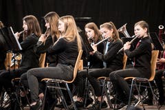 Die Jugendmusik Hochdorf JBO Oberseetal am Jugendmusiktag am 25. Mai 2019 in Altishofen. (Bild: Manuela Jans-Koch)
