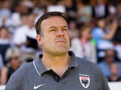 Aaraus Trainer Patrick Rahmen erlebte eine riesige Enttäuschung (Bild: KEYSTONE/PETER KLAUNZER)