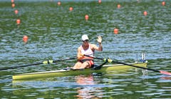 Jeannine Gmelin nach dem Halbfinale vom Samstag. (Bild: Swiss Rowing/Keystone, 1. Juni 2019)