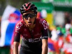 Egan Bernal - der neue Leader der Tour de Suisse (Bild: KEYSTONE/EPA KEYSTONE/GIAN EHRENZELLER)