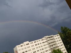 Regenbogen in Emmenbrücke. (Bild: Melanie Bernasconi, 20. Juni 2019)