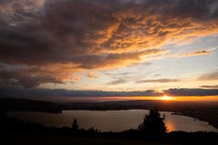 Sonnenuntergang auf dem Zugerberg. (Bild: Daniel Hegglin, Zug, 20. Juni 2019)