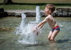 Kreuzlingen TG - Hitze im Thurgau: Impressionen aus dem Seeburgpark in Kreuzlingen.