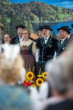 Der Auftritt des Jodlerklub Heimelig Baar. (Bild: Dominik Wunderli, Horw, 29. Juni 2019)