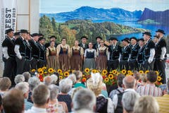 Auftritt des Jodlerklub Heimelig aus Baar. (Bild: Dominik Wunderli, Horw, 29. Juni 2019)