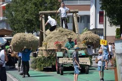 Impressionen vom Festumzug - die Landjugend Riviera. (Bild: Boris Bürgisser)