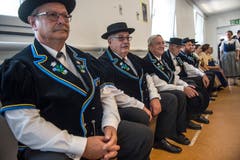 Beim Auftritt des Jodlerklubs Heimelig aus Baar. (Bild: Dominik Wunderli, Horw, 29. Juni 2019).