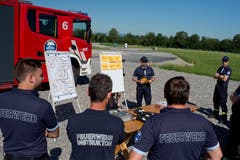 Die FFZ probt den Ernstfall am Esaf. (Bild: Maria Schmid, Zug, 29. Juni 2019 )