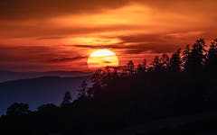 Sonnenuntergang vom Sedel Herisau aus fotografiert. (Bild: Luciano Pau)