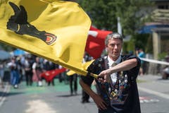 Impressionen vom Festumzug - der Trägerverein des Jodlerfests 2021 in Andermatt. (Bild: Boris Bürgisser)