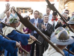 Bundesrat Ignazio Cassis besucht die Gedenkfeier zur Schlacht von Sempach. (Bild: Urs Flüeler, Sempach, 30. Juni 2019)