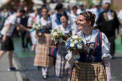 Impressionen vom Festumzug - das OK des Zentralschweizerischen Jodlerfestes in Horw. (Bild: Boris Bürgisser)