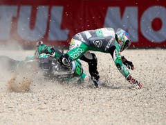 Einer von vielen Ausfällen beim turbulenten GP der Niederlande: Pole-Mann Remy Gardner (Bild: KEYSTONE/AP/PETER DEJONG)