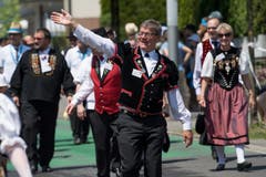 Impressionen vom Festumzug - das OK des Zentralschweizerischen Jodlerfestes in Horw. (Bild: Boris Bürgisser)