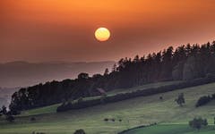 Sonnenuntergang vom Egg Herisau fotografiert. (Bild: Luciano Pau)