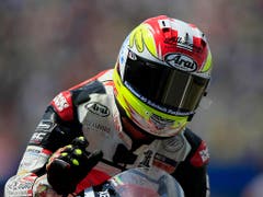 Auch der zweite Schweizer hatte in Assen Grund zur Freude: Dominique Aegerter fuhr als Neunter erstmals in dieser Saison in die Top Ten (Bild: KEYSTONE/AP/PETER DEJONG)