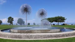 Wasserspiel im Park Romanshorn. (Bild: Wendolin Stieger)