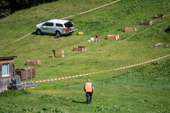 Der Arbeitsunfall ereignete sich bei der Gerschnialp. (Bild: Urs Flüeler/Keystone, Engelberg, 5. Juni 2019)