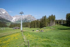 Der Arbeitsunfall ereignete sich bei der Gerschnialp. (Bild: Urs Flüeler/Keystone, Engelberg, 5. Juni 2019)