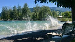 Föhnsturm in Unterägeri. (Bild: Peter Bumbacher, Unterägeri, 7. Juni 2019)