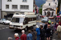 Auch ein altes Wohnmobil gab es zu sehen. (Bild: Jakob Ineichen, Sarnen, 8. Juni 2019)