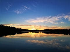 Farbenprächtiger Sonnenuntergang beim Soppensee. (Bild: Urs Gutfleisch, Buttisholz, 8. Juni 2019)