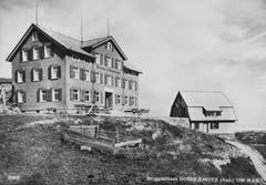 Das Berggasthaus Hoher Kasten. (Bild: Foto Gross, St.Gallen/Landesarchiv AI)