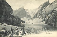 Am Seealpsee. (Bild: Landesarchiv AI)