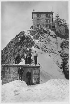 Die meteorologische Station auf dem Säntis. (Bild: Landesarchiv AI)