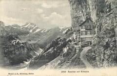 Das Berggasthaus Aescher. (Bild: Landesarchiv AI)