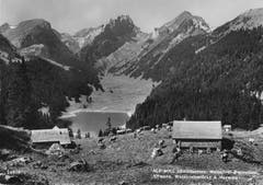 Die Alp Soll mit dem Sämtisersee. (Bild: Foto Gross, St.Gallen/Landesarchiv AI)