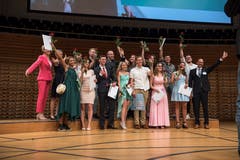 Impressionen der Abschlussfeier der Detailhandelsberufe. (Bild: Dominik Wunderli, KKL Luzern, 4. Juli 2019)