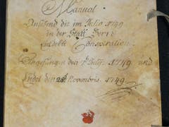 Der Umschlag des Manuals der Berner Regierung zur «Henzi-Verschwörung». (Bild: zvg/Kanton Bern)