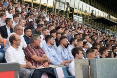 Impressionen der Abschlussfeier der Gebäudetechniker. (Bild: Boris Bürgisser, Swissporarena Luzern, 4. Juli 2019)