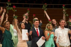 Impressionen der Abschlussfeier der Detailhandelsberufe. (Bild: Dominik Wunderli, KKL Luzern, 4. Juli 2019)