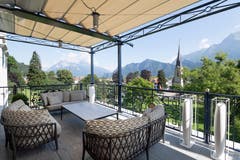 Zur King Suite gehören mehrere Balkone. Der Hauptbalkon wurde neu gebaut. (Bild: Ralph Ribi)