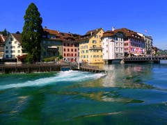 Der Reussstag in Luzern. (Bild: Walter Buholzer, Luzern, 10. Juli 2019)