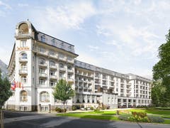 So wird das neue 5-Sterne Hotel Palace Engelberg Titlis aussehen. (Visualisierung: PD)