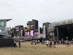 Die Allmend in Frauenfeld wird zur temporären Stadt: Rund 50'000 Besucher werden jeden Tag am Openair Frauenfeld erwartet. (Bild: Keystone-SDA/Luca Grand)