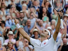 Roger Federer erreichte seinen 31. Final an einem Grand-Slam-Turnier (Bild: KEYSTONE/AP/BEN CURTIS)