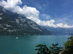 Walenseeschiff mit Kurs auf Quinten. (Bild: Toni Sieber)