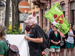 Bilder vom grenzüberschreitenden Animal Pride Day Kreuzlingen-Konstanz. (Bild: Hanspeter Schiess)